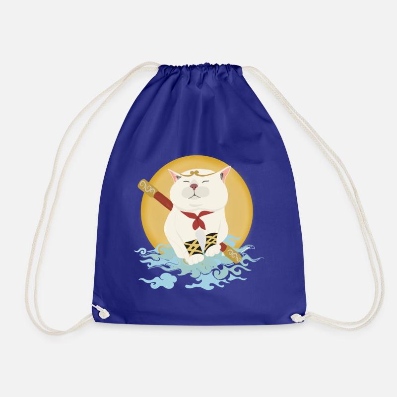 Cat warriors - Drawstring Bag - royal blue