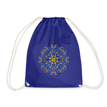 Respect, Peace and Freedom for Ukraine - Drawstring Bag - royal blue - Front
