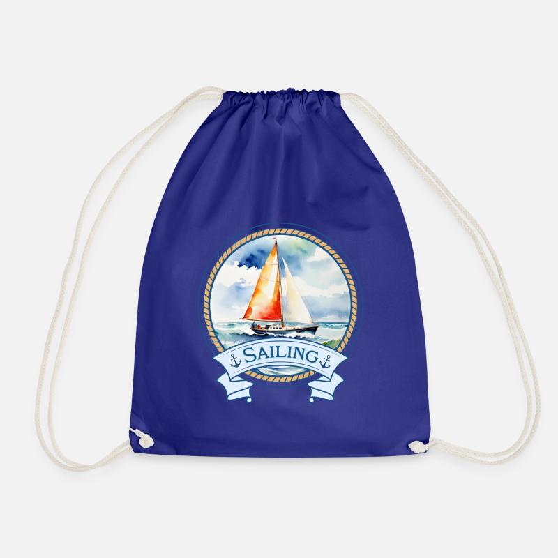 Sailing - Drawstring Bag - royal blue