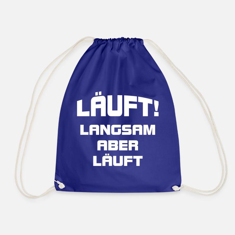 Läuft langsam - Turnbeutel - Königsblau