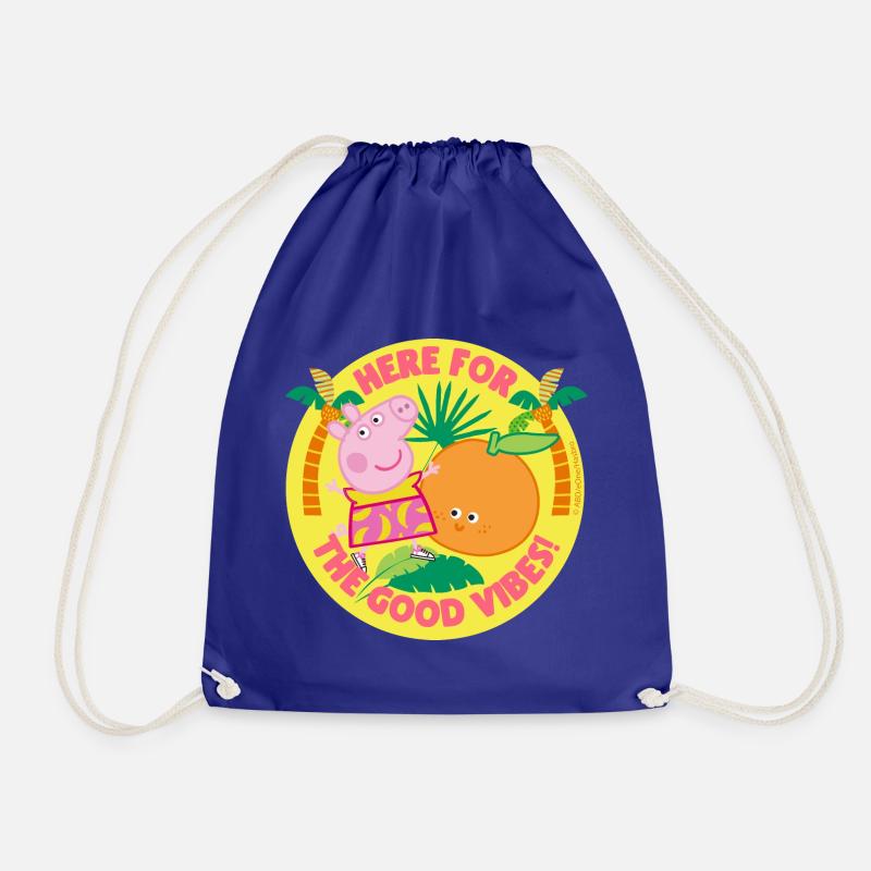 Peppa Pig - Tropical Vibes - Drawstring Bag - royal blue
