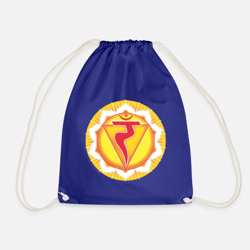 Navel chakra Manipura - Drawstring Bag - royal blue
