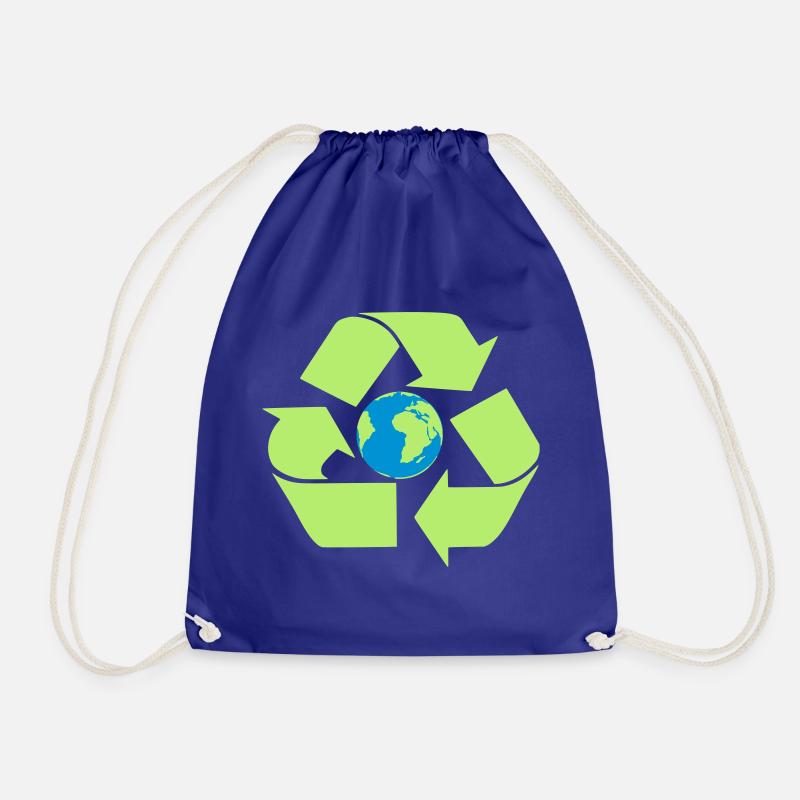 Recycling Erde - Turnbeutel - Königsblau