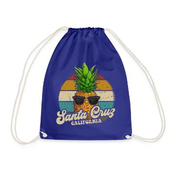 Santa Cruz California rétro vintage ananas des années 70 - Sac de sport léger - bleu roi - Devant