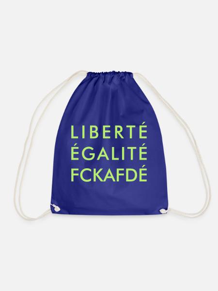 LIBERTÉ - Turnbeutel - Königsblau