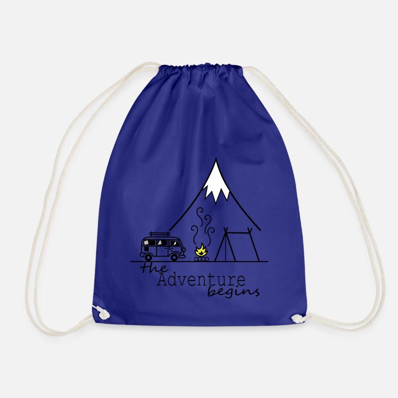 The Adventure begins - Drawstring Bag - royal blue