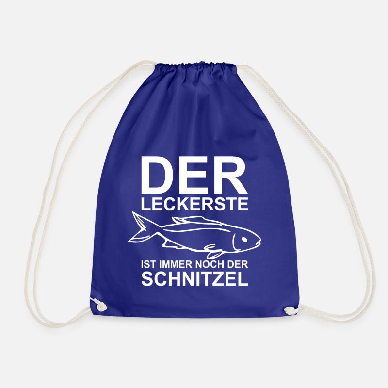 Der leckerste Fisch ist immer noch der Schnitzel! - Turnbeutel - Königsblau