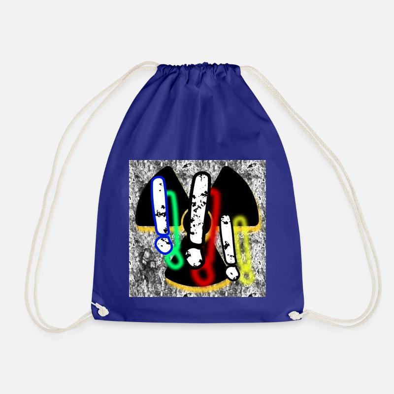 Three Exclamation Marks (3 !!!) - Image - 2023 - Drawstring Bag - royal blue