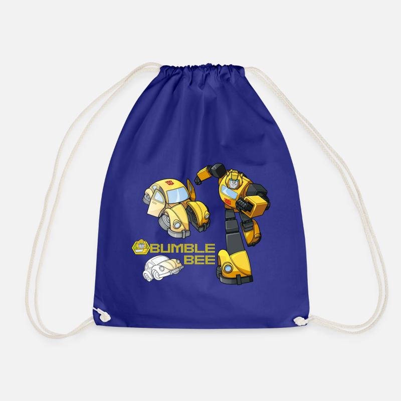 Transformers Bumblebee Transformation - Drawstring Bag - royal blue