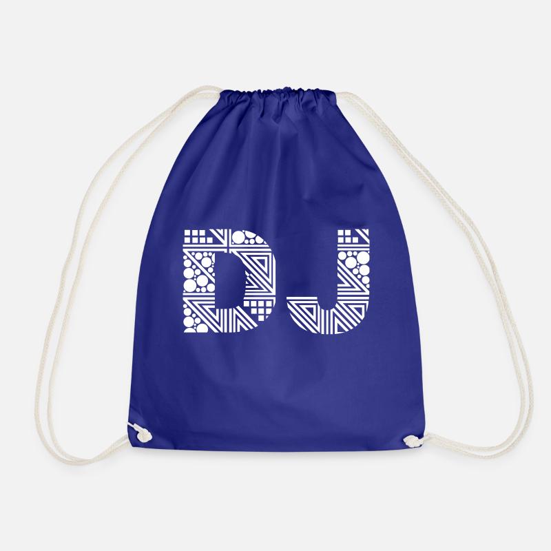 DJ - Drawstring Bag - royal blue