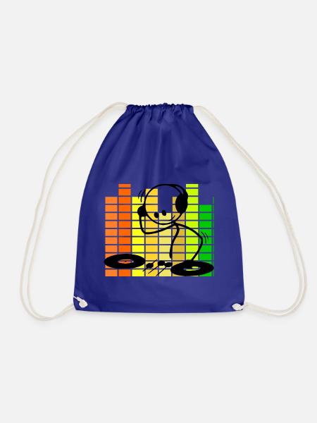 Strichmännchen DJ Equalizer - Turnbeutel - Königsblau