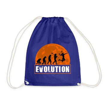 Badminton Evolution Spieler Retro Moon Sport - Turnbeutel - Königsblau - Vorne