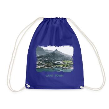 Cape Town Retro - Turnbeutel - Königsblau - Vorne