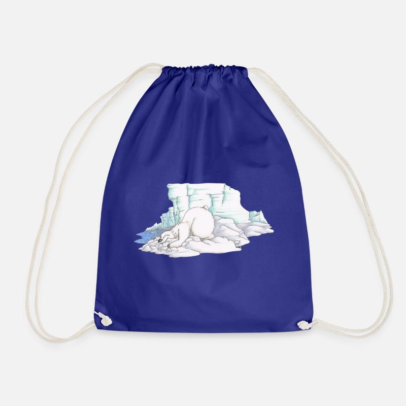 Icebear - Drawstring Bag - royal blue