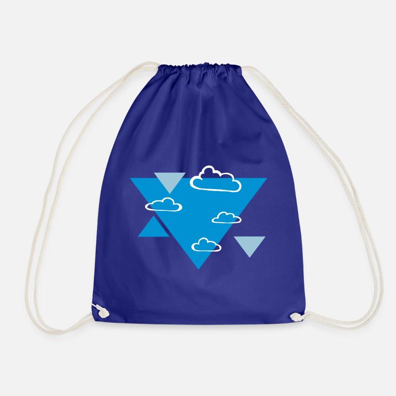 Clouds - printing inks freely selectable - Drawstring Bag - royal blue