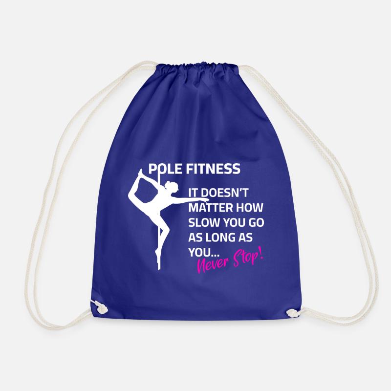 Pole dance Spruch Training Motivation - Turnbeutel - Königsblau