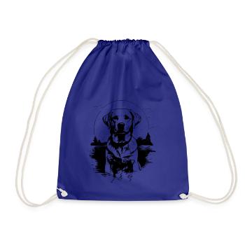 Canine Chic : Stylé - Sac de sport léger - bleu roi - Devant