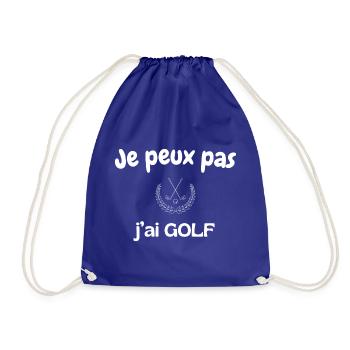Je peux pas j'ai golf - Sac de sport léger - bleu roi - Devant