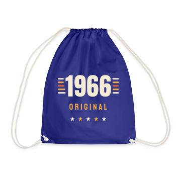 1966 Original Jahrgang Retro 60. Geburtstag Gesche - Turnbeutel - Königsblau - Vorne