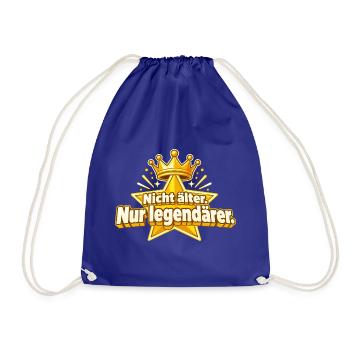 Geburtstag Legende – Geburtstagsgeschenk - Turnbeutel - Königsblau - Vorne