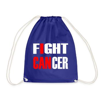Fight Cancer 2- Fights against cancer - Drawstring Bag - royal blue - Front