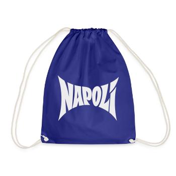 Napoli Typography Design - Drawstring Bag - royal blue - Front