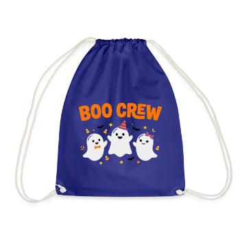 Boo Crew Halloween Drei Geister - Turnbeutel - Königsblau - Vorne
