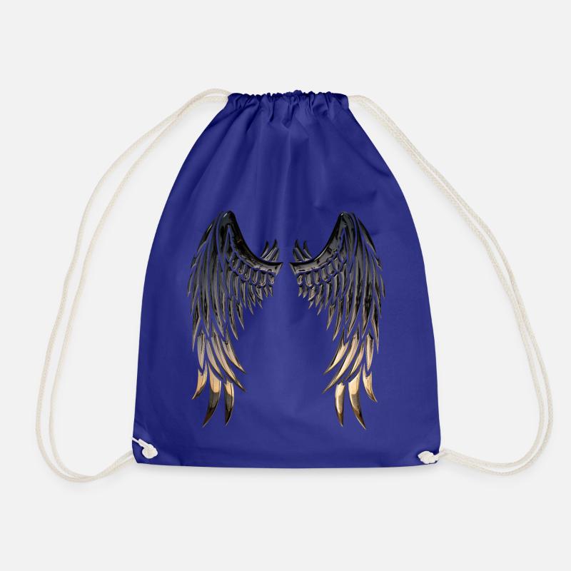 Wings wings - Drawstring Bag - royal blue