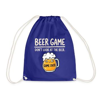 Bier Spiel Nicht Gucken - Turnbeutel - Königsblau - Vorne
