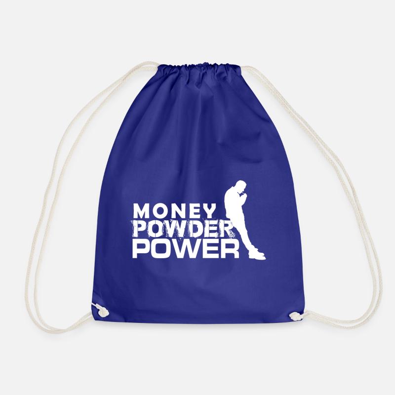 MPP white - Drawstring Bag - royal blue