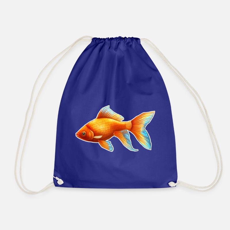 Goldfisch Nr.3 - Turnbeutel - Königsblau