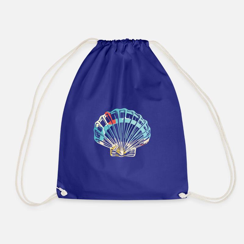 Mussel with empty11 - Drawstring Bag - royal blue