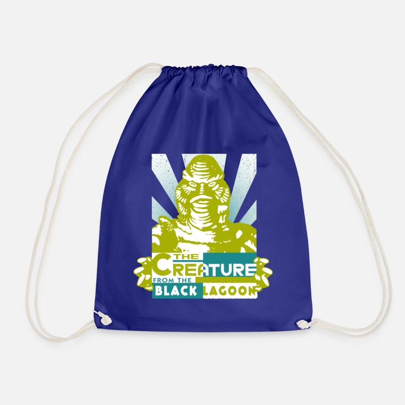 Universal Monsters Creature From Black Lagoon - Drawstring Bag - royal blue