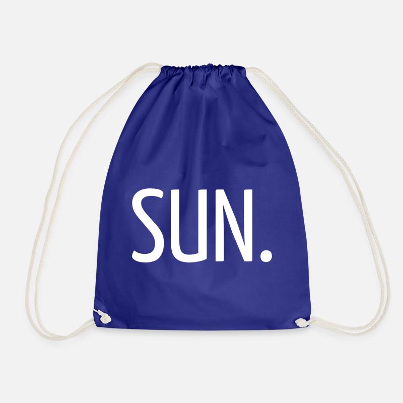 Sun. - Drawstring Bag - royal blue