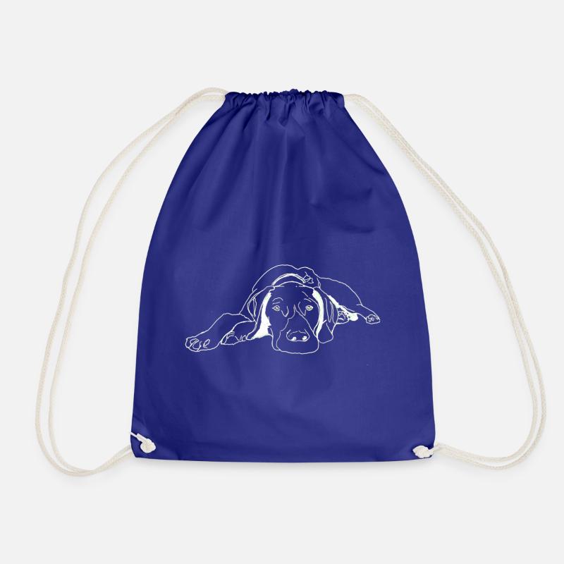 Pointer German Shorthair - Drawstring Bag - royal blue