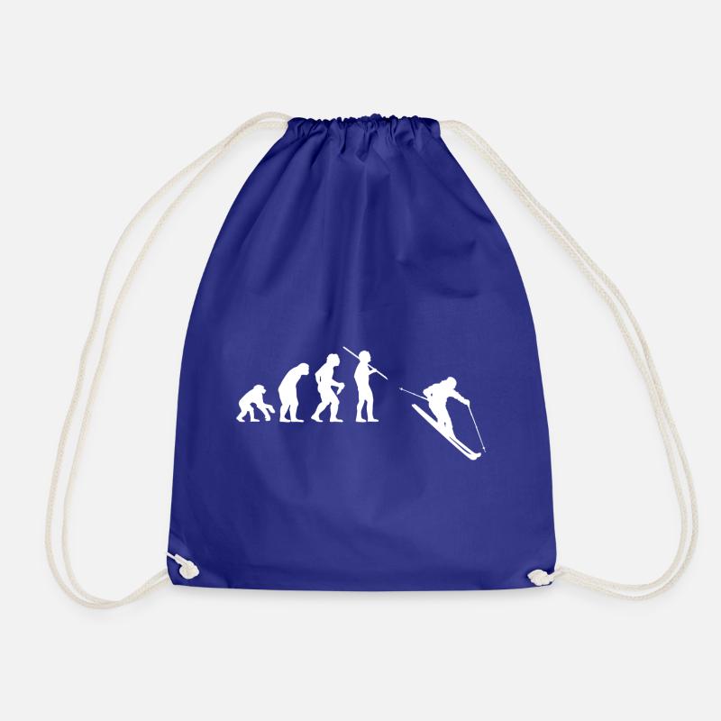 Skiing Skiing Après Ski Evolution - Drawstring Bag - royal blue