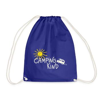 Camping Kind Bus - Turnbeutel - Königsblau - Vorne