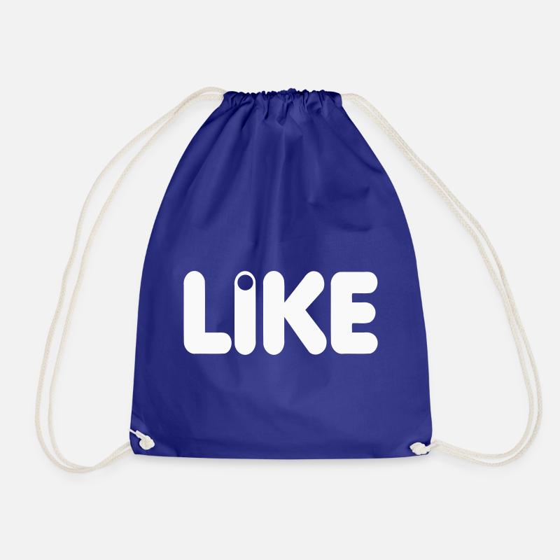 LIKE - Drawstring Bag - royal blue
