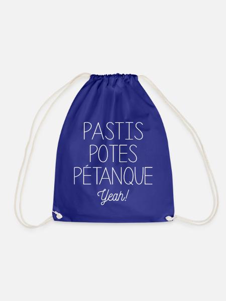 PASTIS POTES PETANQUE - Turnbeutel - Königsblau