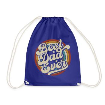 Meilleur papa de tous les temps Meilleur cadeau de fête des pères - Sac de sport léger - bleu roi - Devant