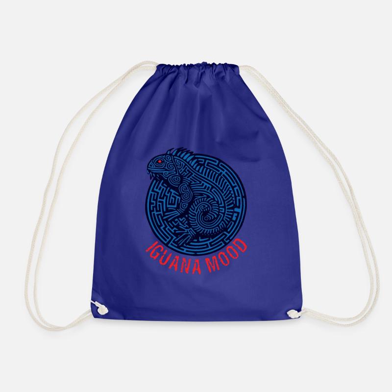 Iguana Mood - Drawstring Bag - royal blue