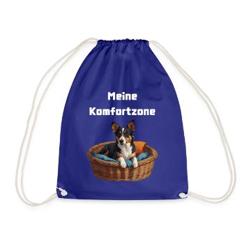Meine Komfortzone Hunde Edition - Turnbeutel - Königsblau - Vorne