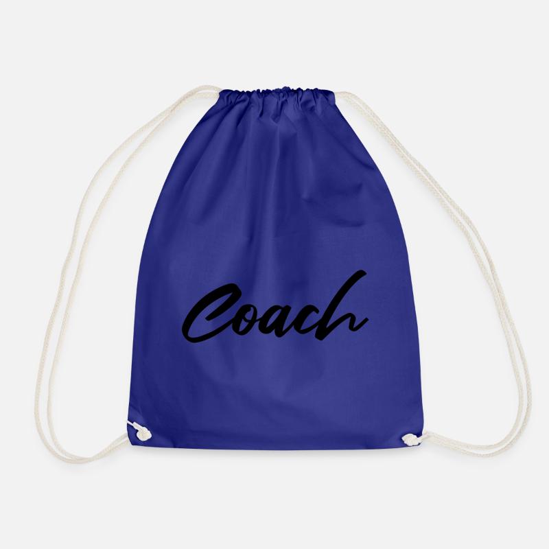 BASKETBALL - COACH - SPRUCH - Turnbeutel - Königsblau