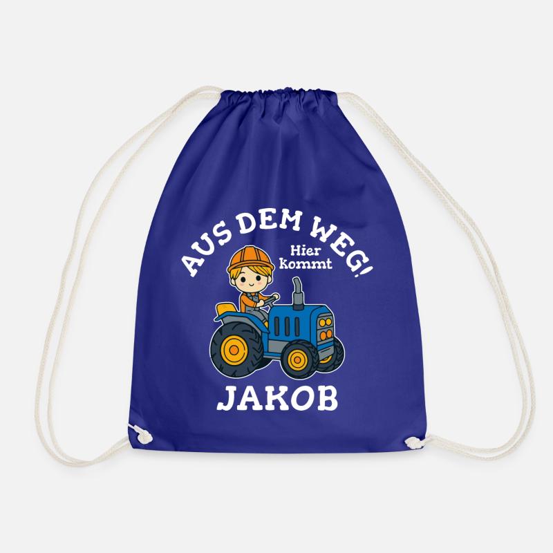 Jakob Vorname Traktor - Turnbeutel - Königsblau