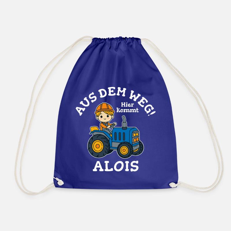 Alois Vorname Traktor - Turnbeutel - Königsblau