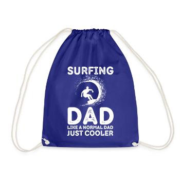 Papa surfeur - Sac de sport léger - bleu roi - Devant