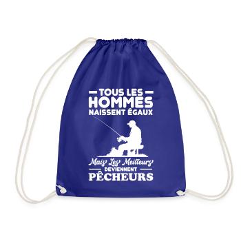 Les meilleurs hommes deviennent pêcheurs - Sac de sport léger - bleu roi - Devant