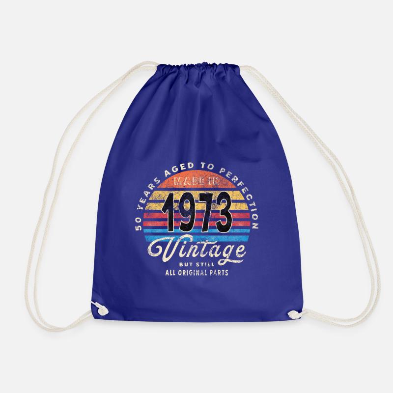 Made in 1973 - Drawstring Bag - royal blue