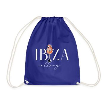 Ibiza Calling - Cocktail - Enterrement de vie de garçon - Sac de sport léger - bleu roi - Devant