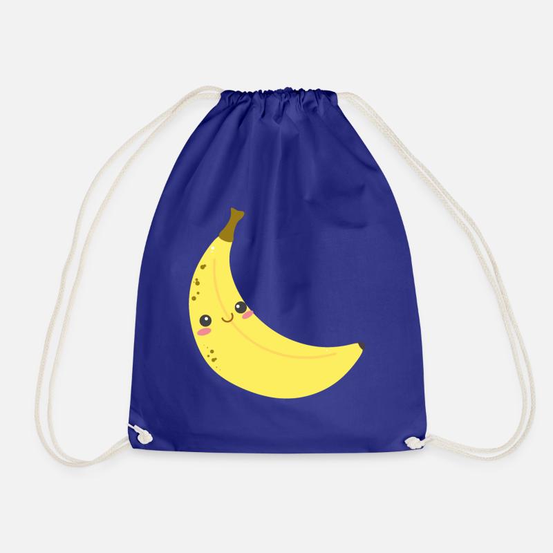 Happy Banane optimal für Kinder - Turnbeutel - Königsblau